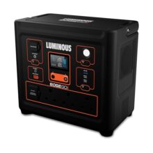 Luminous Edge Go P1000 Portable Power Station| Emergency Light, 40 mins backup on full load, Power upto 6 devices with 576Wh LiFePO4 Battery 10 Yrs Life| 800W AC Output, 05 Years Replacement Warranty