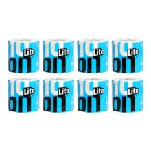 10 on TISSUES Lite Soft 2 Ply Toilet Paper Roll, Easy Disposal, Clog-Free, Gentle on Skin, Bathroom Tissues, 330 Pulls per Roll, Pack of 8 Roll (330 x 8 = 2640 Sheets)