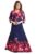 Fabme Women’S Crepe Floor Length Casual Nightgown (Nw0251-61_Navyblue, Red_L)
