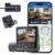 Crossbeats RoadEye DC04 4K Dash Cam for Car | Cabin, Front and Rear 3 Channel Dashcam for car | Sony STARVIS 2 Sensor | Built-in GPS | WiFi | Night Parking Mode |256GB |Smart App 12M Warranty (Black)