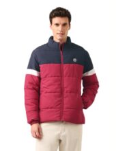 High Neck Colour Block Jacket