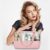 Ghime Cosmetic Makeup Bag Transparent Toiletry Bag Portable Cosmetic Pouch Travel Organizer Water-Resistant Purse For Women (4. Pink)