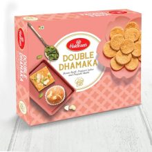 Haldirams Double Dhamaka 550 Gm, (Contains Besan Burfi, Panjeeri Ladoo, Punjabi Mathi)