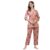 Stylum Women’s Ikat Print Rayon Night Suit Set (BLUSHIKAT36_Blush, S)