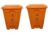 Cello Strong Plastic Step-On Pedal Garbage Dustbin 60 Ltr (Orange & Orange) Combo