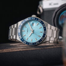 TIMEX Date Display with (Magnifier), Blue Dial Analog Watch  – For Men