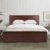 HomeTown Solid Wood Victoria Box Storage King Size Bed (Antique Cherry)