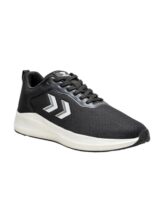 hummel Ultralite Lace Up Sports Shoes for Men with Lightweight TPR Sole Comfortable Breathable and Slip Resitant Ideal for Running Walking Gym Trekking Hiking Black