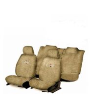 Flomaster Towelmate Seat Cover for Mahindra XUV (Set of 3, Beige)