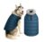 The Pets Company Dog Winter Coat Jacket, Cloth, Windproof, Waterproof, Light Weight, Washable, Ultra Warm Thick Fleece Lined Dog Vest for Cold Weather Protection, (Navy, Medium – Large – 22 Inch)