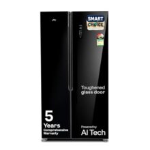 Godrej 600L 3 Star 5 Years Comprehensive Warranty Smart Convertible Zones | Toughened Glass Door | Frost Free Inverter Refrigerator (2025 Model, RS EONVELVET 600C RIT BK GL, Black Glass)
