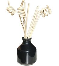 Pure Source India Ceramic Decorative Flower Vase for Living Room (Black)