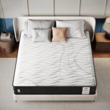 Springwel Harmony 6 Inch Pocket Spring Quilted Bed Mattress | 15 Yrs Warranty | Zero Motion Transfer Bounce Tech | Breathable & Anti Microbial Bamboo Charcoal Fabric | Queen Size (72X60X6) Inches