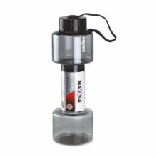 Nayasa Tricep Plastic Water Bottle | BPA-Free Leakproof Sports Water Bottle for Office, School & Gym | Lightweight Daily Use Bottle | Black