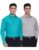 Amazon Brand – Symbol Men’S Cotton Formal Shirt | Casual | Plain | Full Sleeve | Combo Pack Of 2 – Regular Fit (Available In Plus Size) (Mid Grey&Teal Green_40)