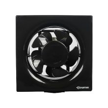 Spartan Ventilo 6 Inch Exhaust/Ventilation Fan | Blade Size 150 Mm | 6 Months Warranty | For Kitchen, Bathroom With Strong Air Suction, Rust Proof Body And Dust Protection Shutters ( Black )