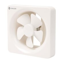 SINGER Fresho N 200mm Energy Efficient Exhaust fan for Kitchen, Bathroom | Turbo Spin 1300 RPM, High Suction With Low Noise | High Speed, Powerful Motor, 100% Copper, 2 Yrs Warranty【White】