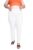 Women Plus Size Rayon White Solid Jeggings with Stretchable Fabric | Ultra Plus Size Pull-On Pants | Elastic Waistband | Soft Flexible Material | Casual Wear | Western Fashion for Curvy Women