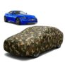 Sulfar 100% Waterproof Car Body Cover Compatible with Mirror for Jaguar XK with Long Lasting Durable Material (Triple Stitched, Full Bottom Elastic, Camouflage Army)