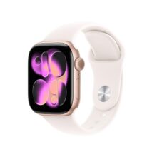 Apple Watch Series 11 GPS 42mm Rose Gold Aluminium Case with Light Blush Sport Band – S/M