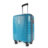 Aristocrat Medium Airpro Check-in 66 Cm Polypropylene 360 Degree 8 Wheels Trolley Bag for Travel Hard Case Luggage, Lightweight with Combination Lock & Robust Trolley with 3 Years Warranty (Teal Blue)