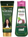 Kesh King Ayurvedic Onion Shampoo with 21 Herbs, Reduces Hairfall & Boost Hair Growth, 300ml & Kesh King Scalp and Hair Medicine Anti-Hairfall Conditioner, 200 ml