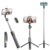 Kratos K14 Selfie Stick Tripod, 100CM Length with Light, 3 in 1 Multifunctional Design, Rechargable LED Light with Two Brighness Levels for Make up, Selfie & Photo Shoot with Bluetooth Remote