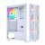 Geonix Hercules Rome Gaming Cabinet, 4 ARGB Fans, White | Computer Case, Tempered Glass Side Panel, ATX/Micro-ATX/Mini-ITX Support, USB3.0/2.0 Ports, 300mm GPU Clearance, High Airflow