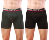 Lux Nitro Men’s Long Trunk | 100% Combed Cotton | Super Soft Outer Waistband | Breathable & Long-Lasting Comfort Pack of 2 Assorted