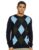 Amazon Brand – Symbol Men’S Ls Argyle Pattern Sweater Acrylic Crew Neck Pullover Sy-A22-Mna-Sw-01_Navy_Large
