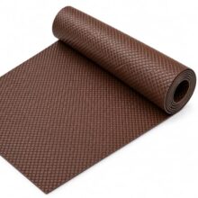ROYAL-NEST EVA PVC Multipurpose Shelf Mat Roll, 45 x 100 cm, Brown | Table Mats