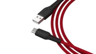 Utrax Unbreakable 65W Fast Charging 1M Braided Type-C Cable For Smartphones, Tablets And Other Type-C Devices (Red)