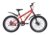 playR BFF Cycle 24 Inch Fat Tyre Single Speed Front Wheel Shock Abs Front and Rear Disc Brake, Fluorescent Red Mountain Bike for Durable City & Outdoor Cycle for Men & Women