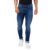 Spykar Men Dark Blue Cotton Super Slim Fit Tapered Length Jeans (Super Skinny)
