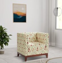 Amazon Brand – Solimo Halley 1 Seater Sofa (Fabric, Multicolour-2)
