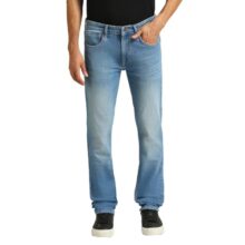 Pepe Jeans Men’s Mid Rise Slim Fit Jeans Light Indigo Blue
