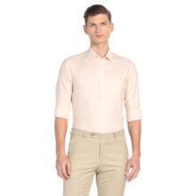 Arrow Men’s Full Sleeve Slim Fit Collar Cotton Formal Shirt Brown