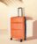 Nasher Miles Nicobar Hard-Sided Polypropylene Check-In Luggage 24 Inch |65Cm Trolley Bag (Orange-Blue) Check-In Suitcase 4 Wheels – 24 Inch