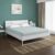 Nilkamal SLEEP Hybrid Wood and Metal Structure Grande Queen Size Bed, Lightweight and Portable (78 X 60, White)