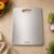 Amazon Brand – Solimo Regular Chopping Slicing, Kneading Board | Stainless Steel | Double Sided | Round Edge | for Vegetables, Fruits (L)