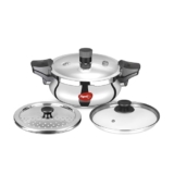 Pigeon All In One Super Cooker Stainless Steel 3 L Induction Bottom Pressure Cooker (Stainless Steel)