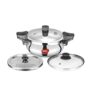 Pigeon All In One Super Cooker Stainless Steel 3 L Induction Bottom Pressure Cooker (Stainless Steel)