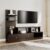 Nilkamal @Home Aroy Engineered Wood Tv Unit With Shelving Storage Tv Unit (Wenge)