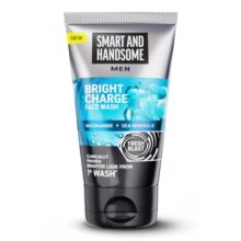 Smart And Handsome Men Bright Charge Face Wash | Brightens Dull Skin | Instant Freshness | 150G | Anti-Pollution | Anti-Dullness | With Niacinamide | Reduces Dark Spots | For All Skin Types