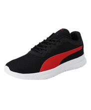 PUMA | Maximal Comfort Men’s Running Shoes | Black-High Risk Red | 9UK