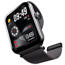 Boat Xtend Plus Smart Watch w/ 1.78″ (4.5 cm) AMOLED Display, Coins, Advanced BT Calling, 100+ Sports Mode, Always On Display, HR & SP02 Monitoring & Stress Monitoring(Metallic Black)