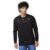 Spykar Men Black Blended Slim Fit Full Sleeve Round Neck Printed Casual Sweatshirt