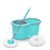 Bonkaso 360° Spin Mop with Bucket, 8L Large Capacity Floor Cleaning Set, 2 Microfiber Refill Heads, Plastic Wringer, Drainage Outlet & Extendable Handle for Home Kitchen Bathroom Living Room Balcony