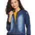 Miss Olive Women’S Navy Blue Denim Bomber Jacket(Moaw19Den05-55-71-02,Navy Blue,Xs)