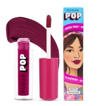 SUGAR POP Matte Lipstick | Smudge-Proof | Vitamin E | Long Lasting 8 Hrs | Lip Colour For Women | 1.6 ml – 04 Raspberry